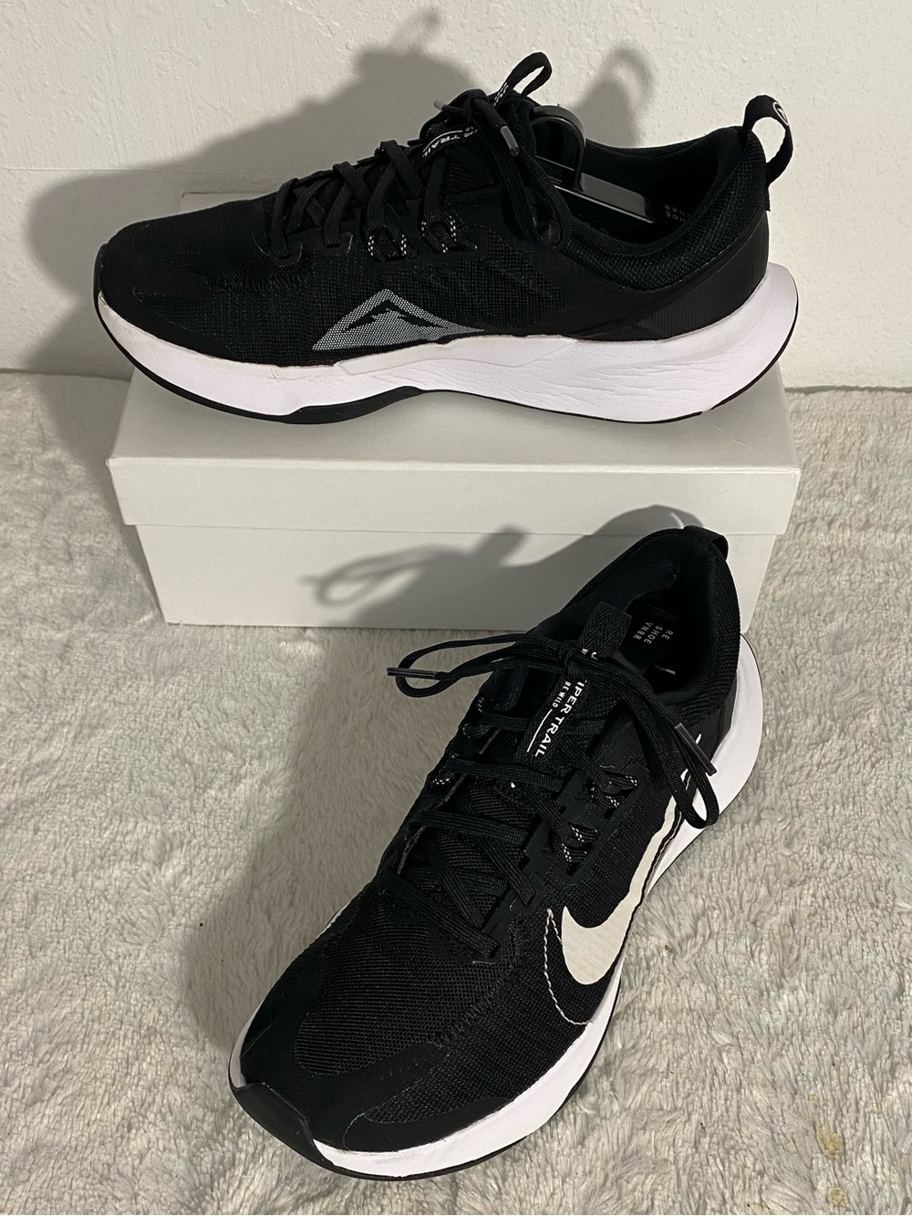 Nike Juniper Trail 2 Next Nature Running Shoes Women’s Size 8.5 Black White